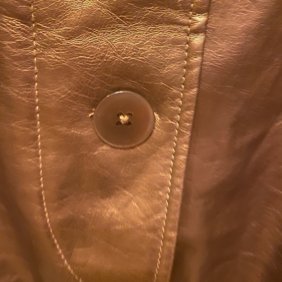 Jaclyn SMITH COPPER FAUX LEATHER JACKET SIZE L - Picture 4 of 6